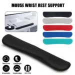 Ergonomic wrist rest set for keyboard and mouse support