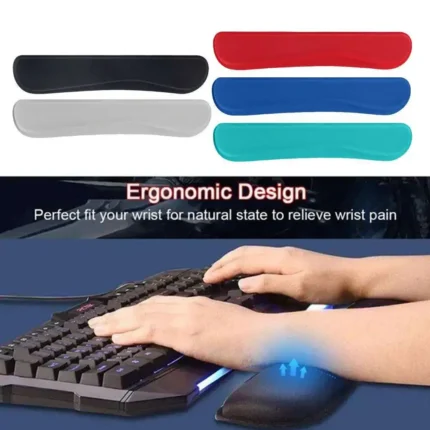 Ergonomic wrist rest set for keyboard and mouse support