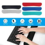 Ergonomic wrist rest set for keyboard and mouse support