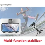 Face tracking smartphone stabilizer tripod with fill light