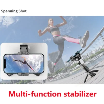 Face tracking smartphone stabilizer tripod with fill light