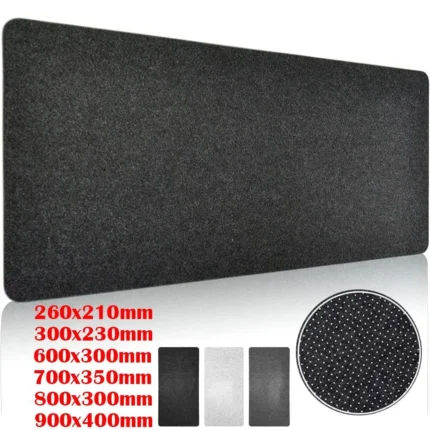 Felt desk mat with anti-slip backing for office and home use