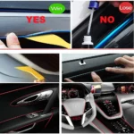 Flexible car interior ambient lighting kit USB powered