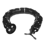 Flexible segmented cable management spine for standing desks