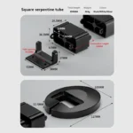 Flexible segmented cable management spine for standing desks