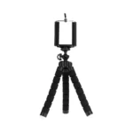 Flexible phone tripod with Bluetooth remote for smartphone