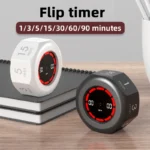 Octagonal flip digital timer for productivity and study