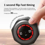Octagonal flip digital timer for productivity and study