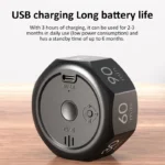 Octagonal flip digital timer for productivity and study
