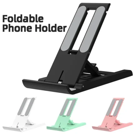 Foldable adjustable phone and tablet stand with 6 angles