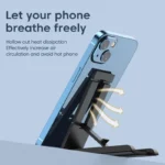 Foldable adjustable phone and tablet stand with 6 angles
