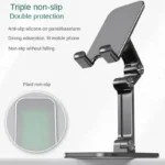 Foldable adjustable phone tablet stand for desk