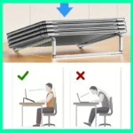 Foldable aluminum laptop stand for ergonomic desk setup