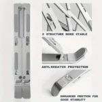 Adjustable foldable laptop stand with ergonomic design
