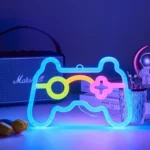 Multi-color gaming controller LED neon sign for room decor