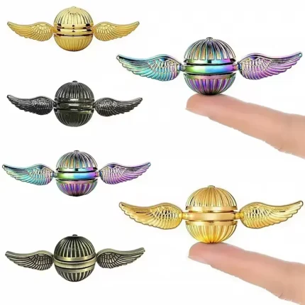 Golden Snitch fidget spinner metallic winged stress relief toy