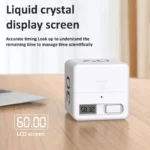 Gravity induction cube timer with LCD display and pre-set times