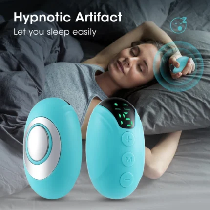 Ergonomic handheld EMS sleep aid device for insomnia and relaxation