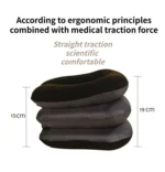 Inflatable cervical neck traction device for neck pain relief