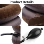Inflatable cervical neck traction device for neck pain relief