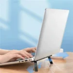 Invisible ultra-thin adhesive laptop stand for ergonomic typing