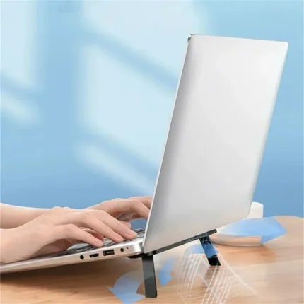 Invisible ultra-thin adhesive laptop stand for ergonomic typing