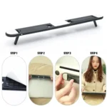 Invisible ultra-thin adhesive laptop stand for ergonomic typing