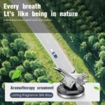 Solar jet fighter car air freshener with spinning propellers