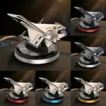 Solar jet fighter car air freshener with spinning propellers