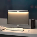 LED monitor light bar with clamp for desk illumination