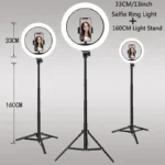 LED Selfie Ring Light with Tripod Stand and Phone Holder
