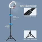 LED Selfie Ring Light with Tripod Stand and Phone Holder