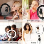 LED Selfie Ring Light with Tripod Stand and Phone Holder