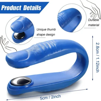 Blue acupressure hand clip on LI4 point