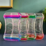 Liquid motion bubbler sensory timer for relaxation and desk decor
