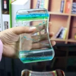 Liquid motion bubbler sensory timer for relaxation and desk decor