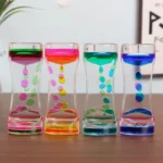 Set of 4 liquid motion timers sensory bubblers for relaxation