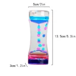 Set of 4 liquid motion timers sensory bubblers for relaxation
