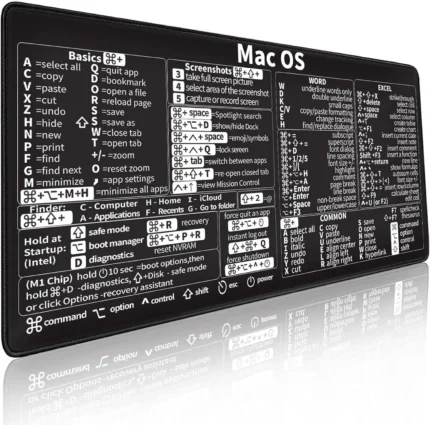 Mac OS keyboard shortcut mouse pad with Apple Magic Mouse