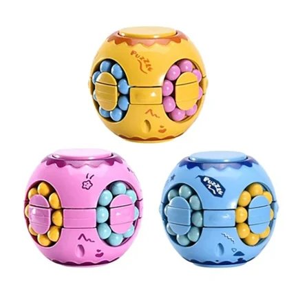 Magic bean fidget puzzle sphere toy in multiple colors