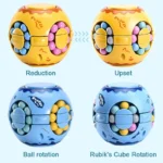 Magic bean fidget puzzle sphere toy in multiple colors