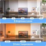 Magnetic rechargeable LED light bar for under cabinet and desk