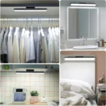 Magnetic rechargeable LED light bar for under cabinet and desk