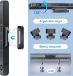 Magnetic rechargeable LED light bar for under cabinet and desk
