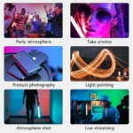 Magnetic RGB LED Video Light Stick for photography
