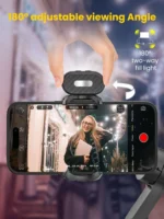Magnetic RGB fill light for smartphone video and photography