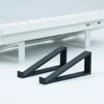 Matte black ergonomic keyboard laptop stand 20 degree tilt