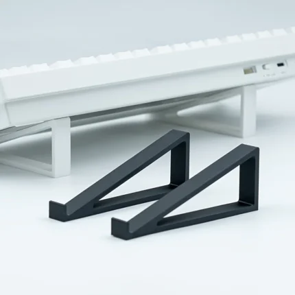 Matte black ergonomic keyboard laptop stand 20 degree tilt