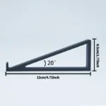 Matte black ergonomic keyboard laptop stand 20 degree tilt