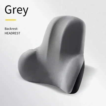 Memory foam ergonomic lumbar support and neck pillow set for office chair